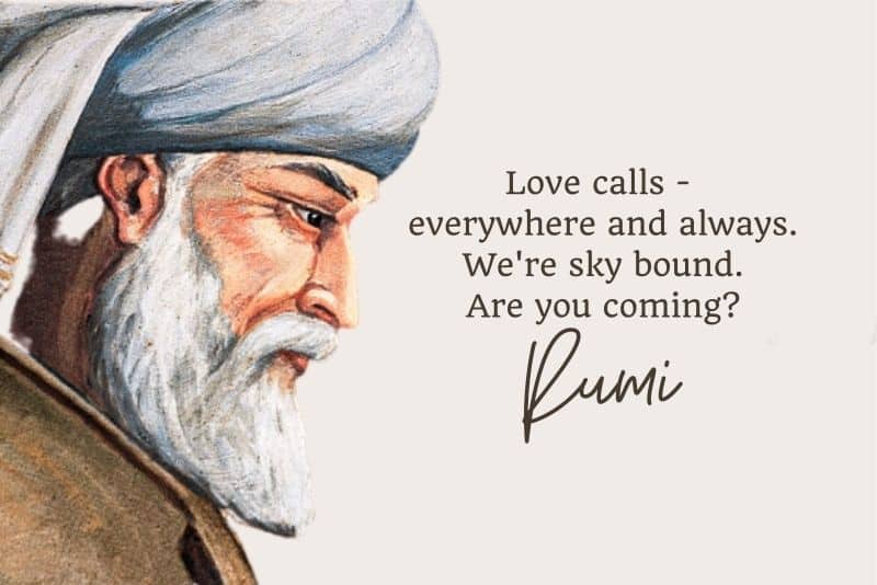 top 100 rumi quotes on life, love,peace, strength
