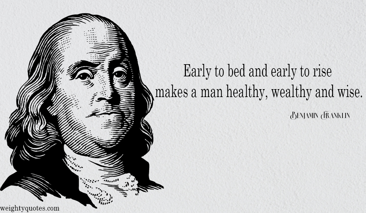 80 Benjamin Franklin quotes on life, success and education.