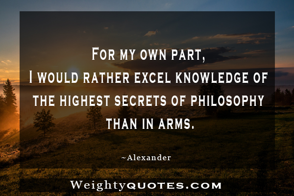 Famous Alexander Quotes